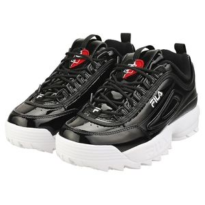 FILA Disruptor II Heart Womens B/W